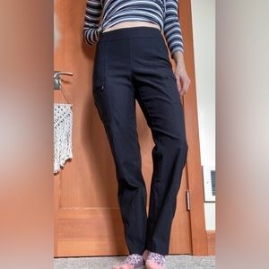 Lisette Pant-Alon | Flat Front Pull-on Pants -black